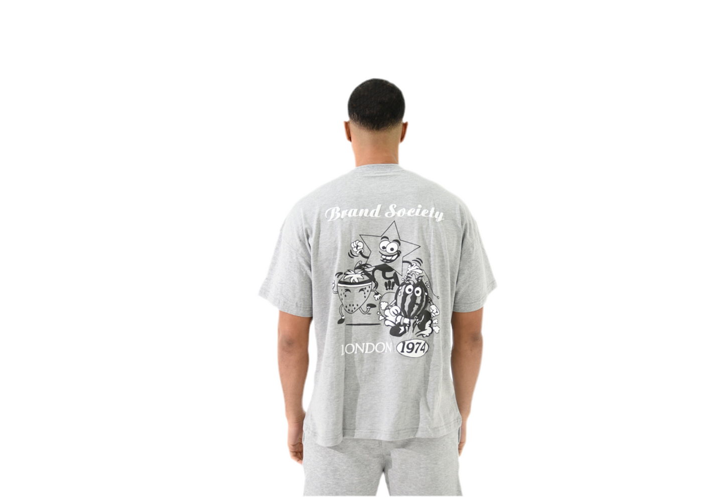 GREY T-SHIRT & SHORTS SET